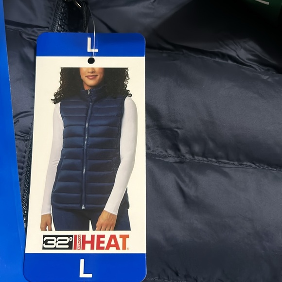 32 Degrees Puff Vest Blue size L  NWT - Picture 5 of 7